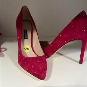 Nine West Fuchsia Studded Heels